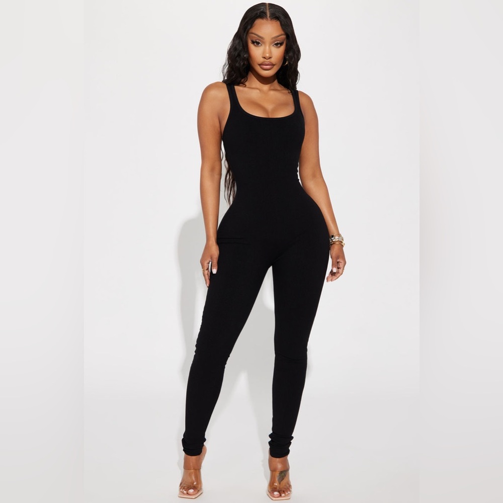 Sandra Light Snatched Jumpsuit - Black